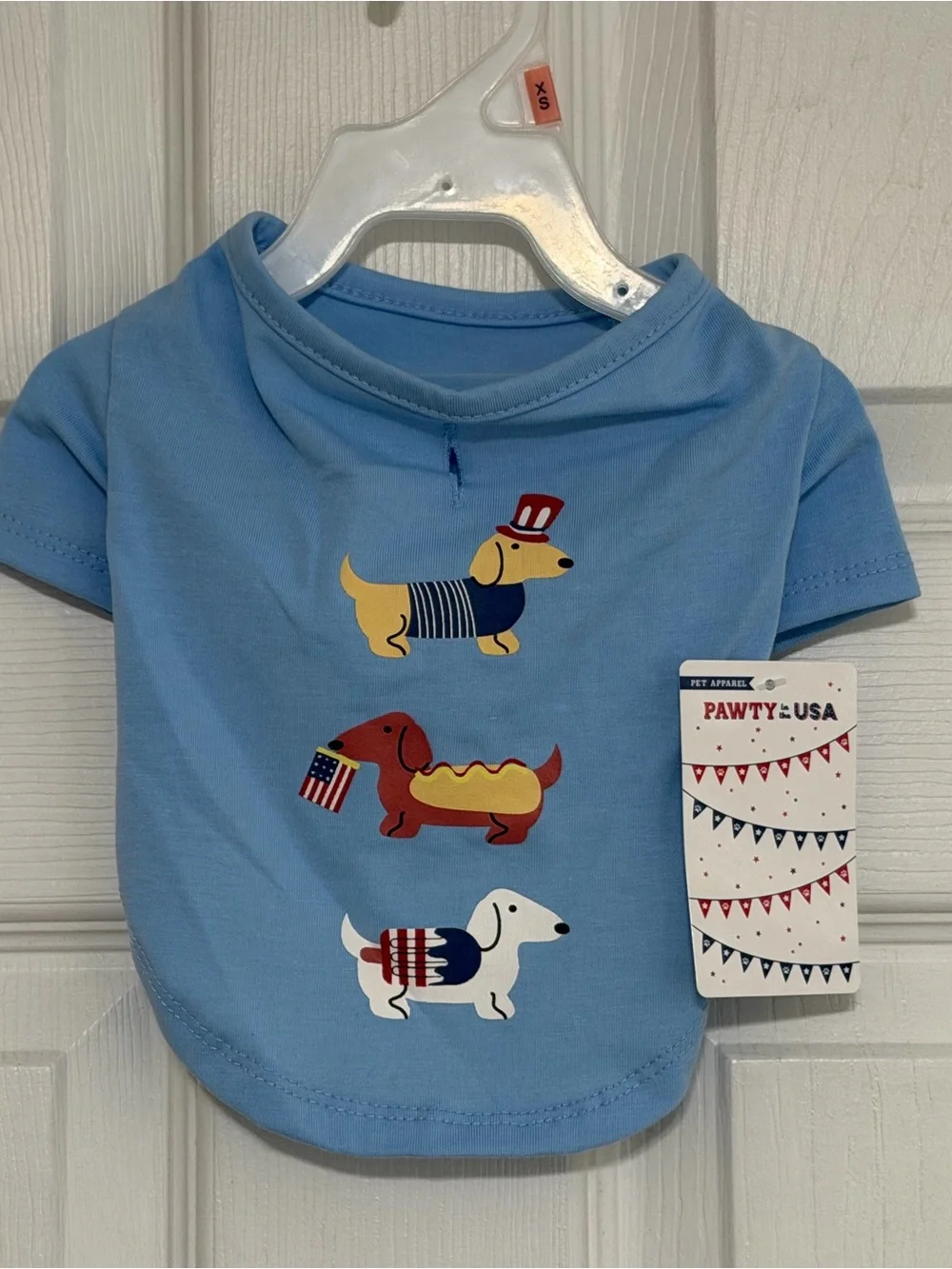 Dachshund Patriotic Dog Shirt Size XS Doxie